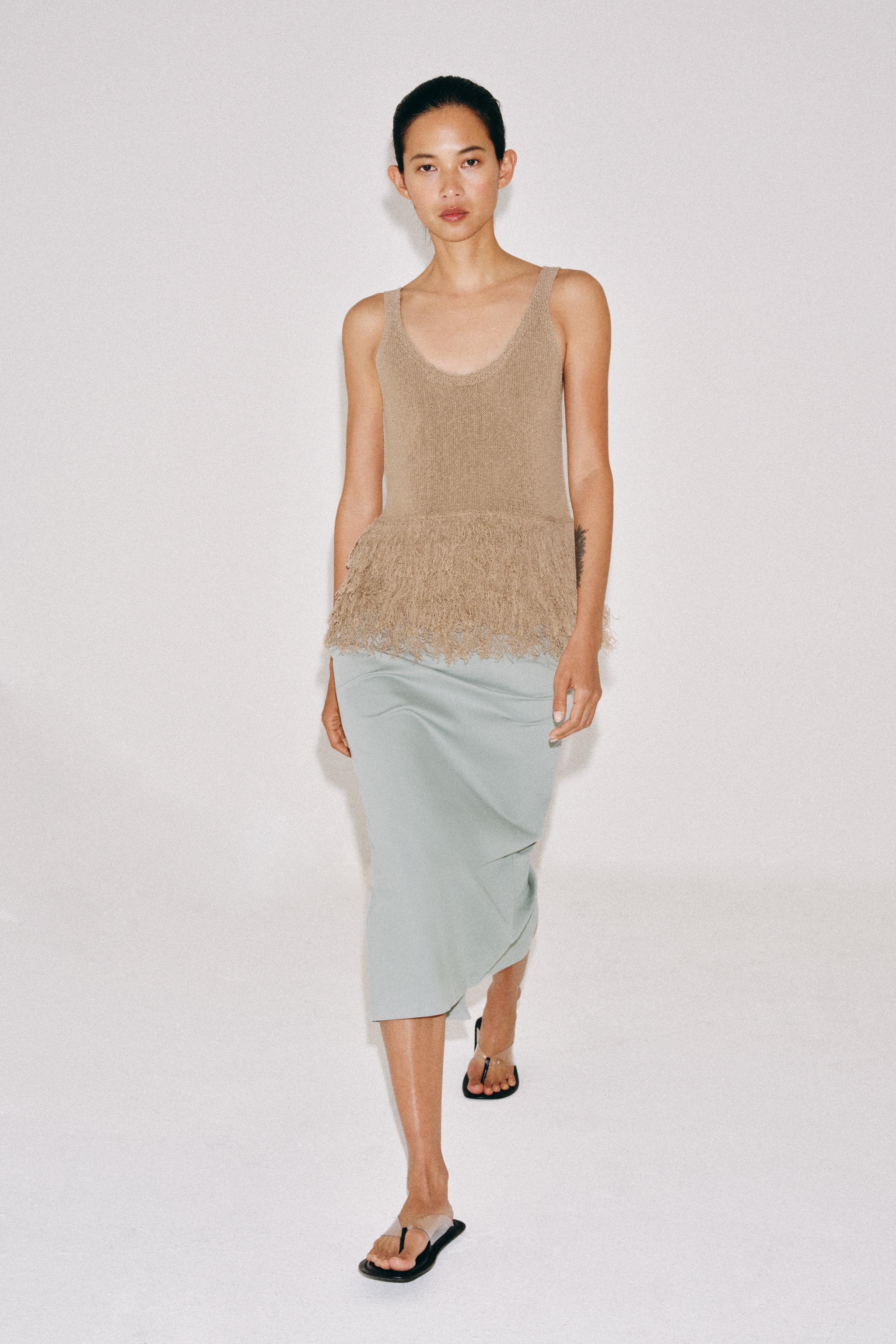 ZW COLLECTION VENTED MIDI SKIRT